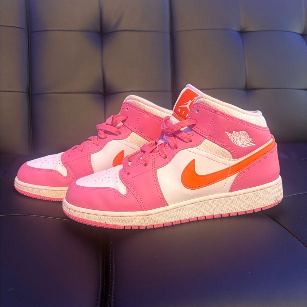 Jordan Kids Sneakers Pink and Orange